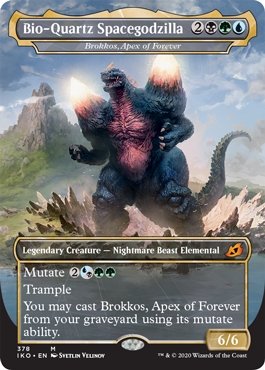 Brokkos, Apex of Forever // Bio-Quartz Spacegodzilla Ikoria- Lair of Behemoths Godzilla Frame